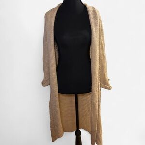 Guess Women's Beige Open-Front Cardigan